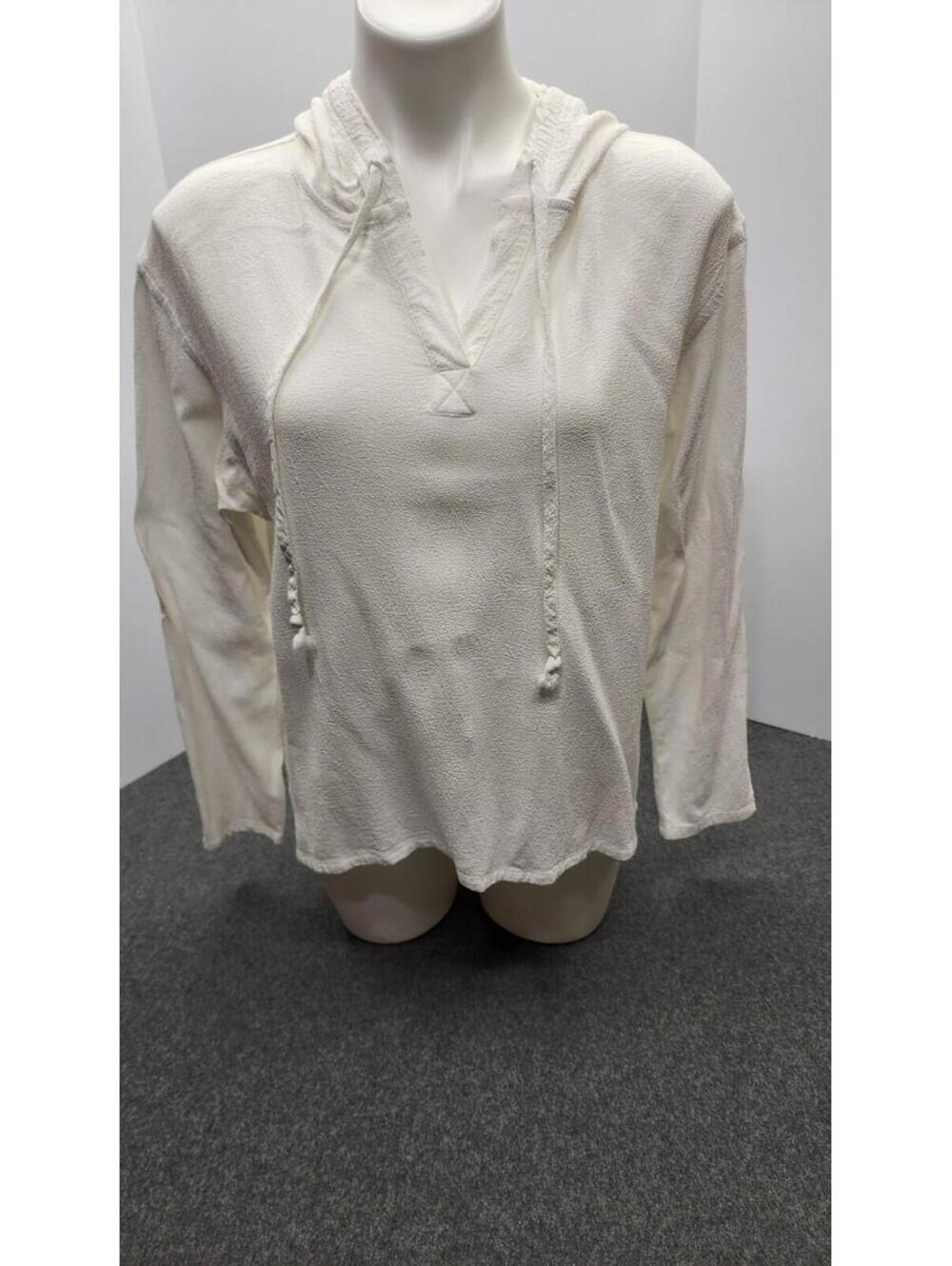 White Women’s M Lightweight Pullover Hoodie Chaus Sport Beach Lounge